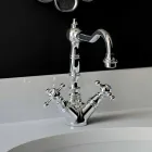 Single-hole basin mixer in chromed brass Made in Italy - Binsu Viadurini