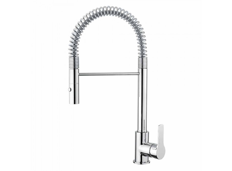 Adjustable Basin Mixer with Brass Spring Made in Italy - Cardio