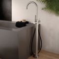 External Floor Standing Bathtub Mixer in AISI 316L Stainless Steel - Claws