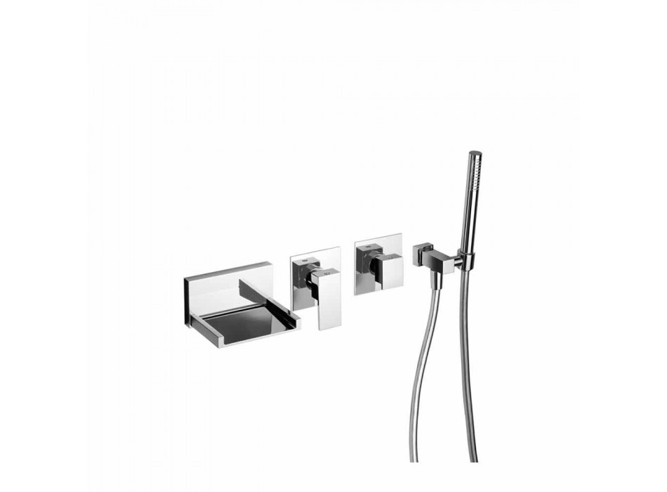 Built-in Bath Mixer with Shower Kit Made in Italy - Bibo Viadurini