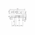 Built-in Bath Mixer with Diverter Made in Italy - Panela Viadurini