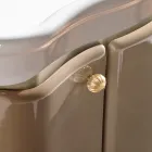 Cabinet with Two Doors and Glossy Lacquered Basket Made in Italy - Candy Viadurini