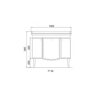 Cabinet with Two Doors and Glossy Lacquered Basket Made in Italy - Candy Viadurini