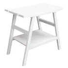 Reclaimed Teak Design Bathroom Cabinet with White Top and Support - Crina Viadurini