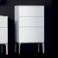 Ambra modern bathroom vanity with 3 drawers, made of lacquered wood 