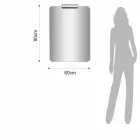 Modern Suspended Bathroom Cabinet with Sink Shelf and Design Mirror - Michele Viadurini