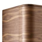 Design cabinet in solid wood with 2 doors Grilli York made in Italy Viadurini