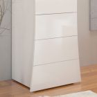 Mobile High Chest of Drawers White 6 Drawers in Sustainable Wood - Sabine Viadurini