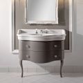 Glossy Lacquered Cabinet with Two Drawers and Washbasin Made in Italy - Candy