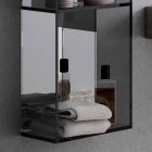 4-compartment bathroom cabinet, L300x H1400 mm, Adelia Viadurini