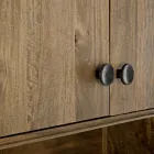 Mobile Sideboard 4 Doors and Shelf in Vintage Mango Wood - Desiderio Viadurini