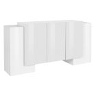 Mobile Sideboard for Living Room 5 or 6 Wooden Doors 3 Finishes - Terenzio Viadurini