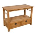 Freestanding Bathroom Cabinet Made of Teak with Two Drawers - Frangipani