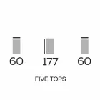 Design Furniture in Wood with Round Shelves in Gres Made in Italy - Aspide Viadurini