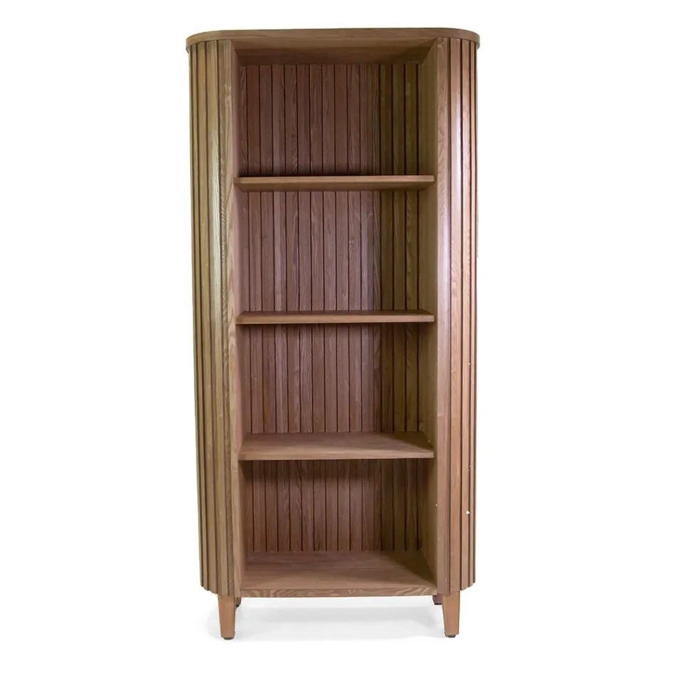 Wooden Bookcase Mobile of Different Sizes - Octopus Viadurini