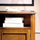 Classic Wooden Phone Holder with Door Made in Italy - Richard Viadurini