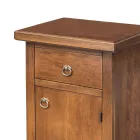 Patinated Walnut Phone Cabinet Made in Italy - Atunis Viadurini