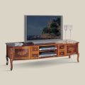 Classic Wooden TV Stand with Inlays Made in Italy - Katerine