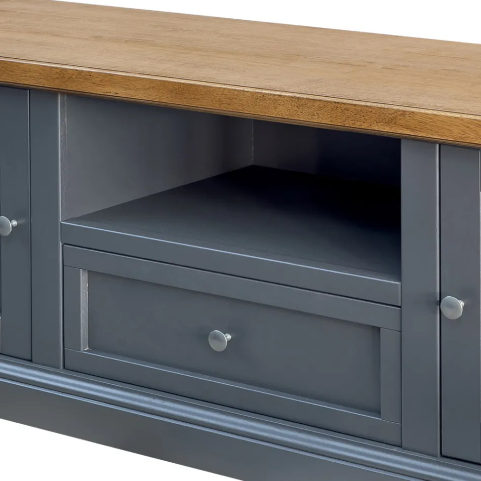 TV stand with 2 doors, 1 drawer and 1 open compartment Made in Italy - Forseti Viadurini