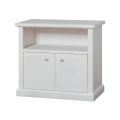 TV stand with open compartment and 2 doors Made in Italy - Alpan
