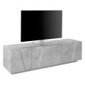 Living Room TV Stand with 4 Melamine Doors Made in Italy - Naditza