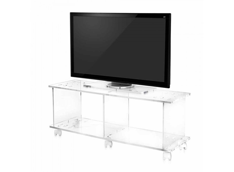 Modern design TV stand made of transparent plexiglass Mago