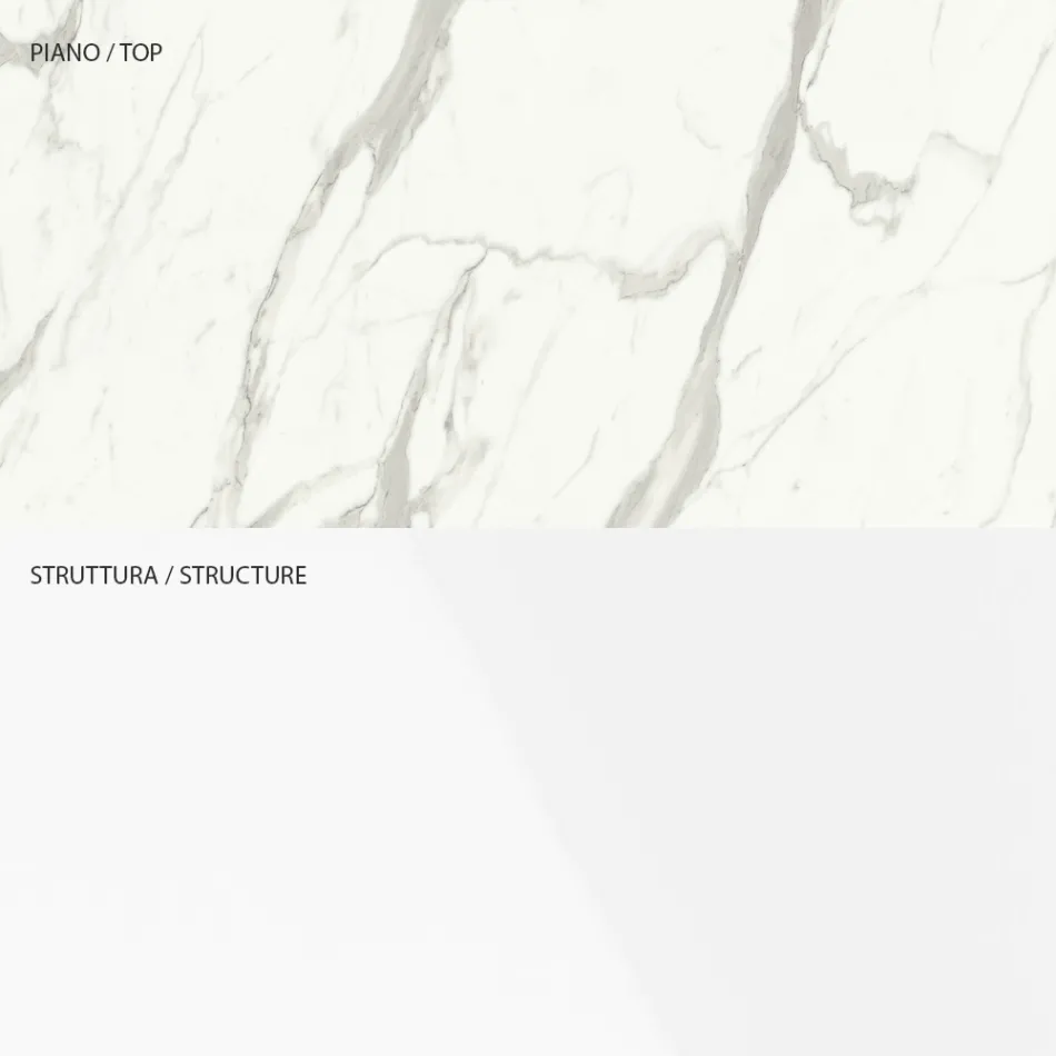 Wooden TV stand with 1 door and 2 drawers - Tantalo Viadurini