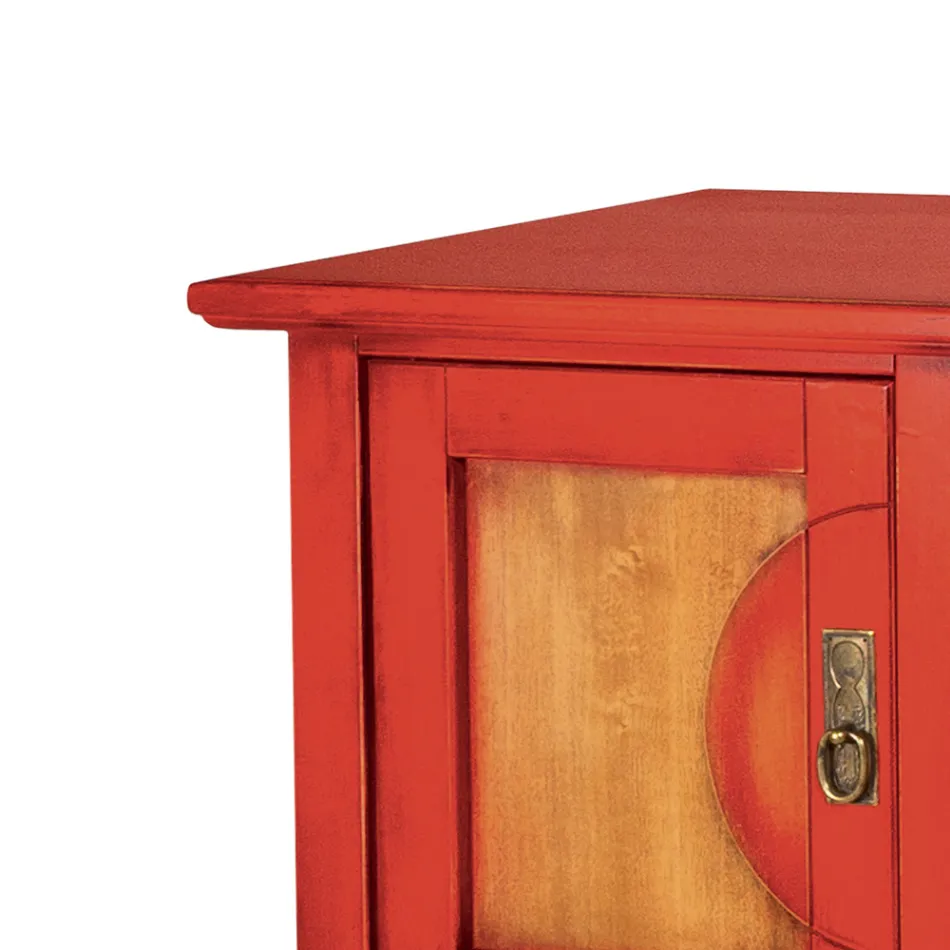 TV Stand in Veneered Wood with Different Finishes Made in Italy - Purusha Viadurini