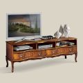 Classic Wood TV Stand with Compartments and Drawers Made in Italy - Prince