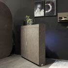 Multifunctional Rotating Cabinet with TV Stand and Integrated Table Made in Italy - Illusione Viadurini
