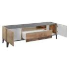 Mobile TV in Melamine 2 Rooms and 1 Drawer Made in Italy - Florentino Viadurini