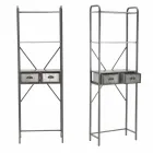 Modern Design Industrial Iron Bathroom Cabinet - Pome Viadurini