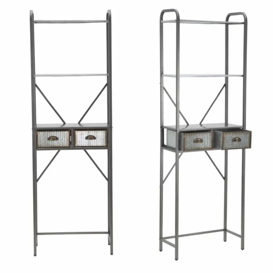 Modern Design Industrial Iron Bathroom Cabinet - Pome Viadurini