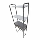 Modern Design Industrial Iron Bathroom Cabinet - Pome Viadurini