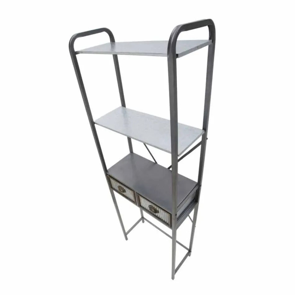 Modern Design Industrial Iron Bathroom Cabinet - Pome Viadurini