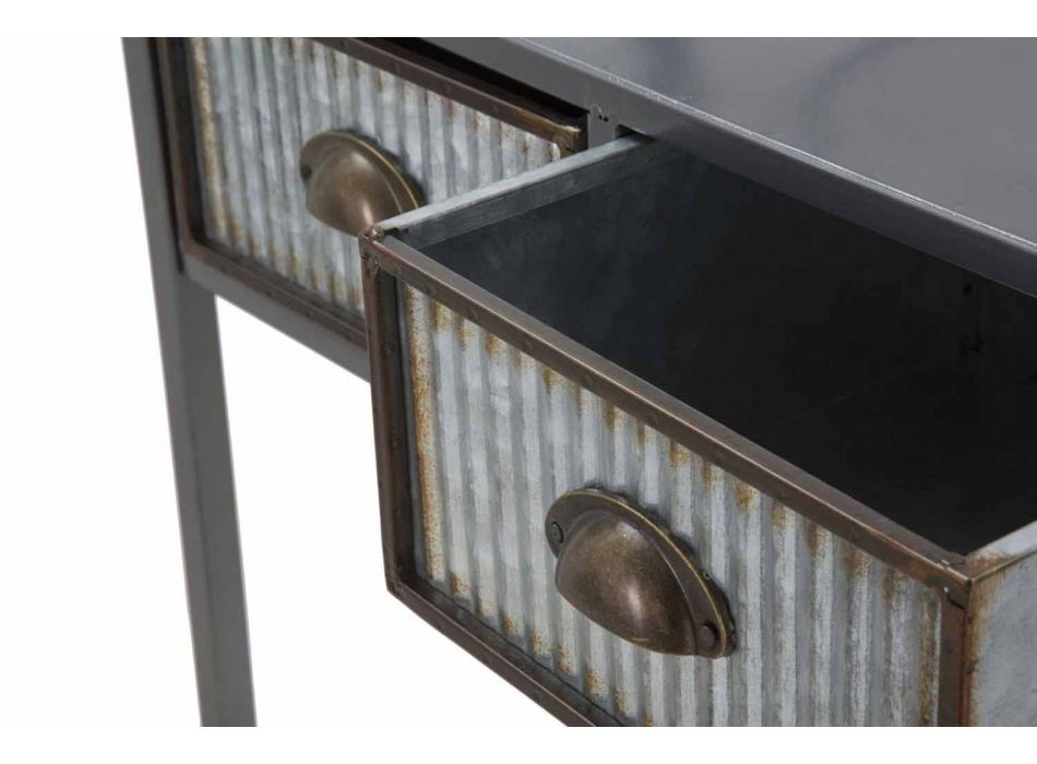 Modern Design Industrial Iron Bathroom Cabinet - Pome Viadurini