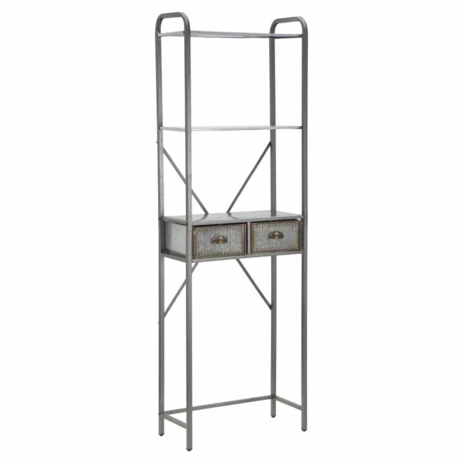 Modern Design Industrial Iron Bathroom Cabinet - Pome Viadurini