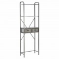 Industrial Vintage Style Iron Bathroom Cabinet with Drawers - Pome
