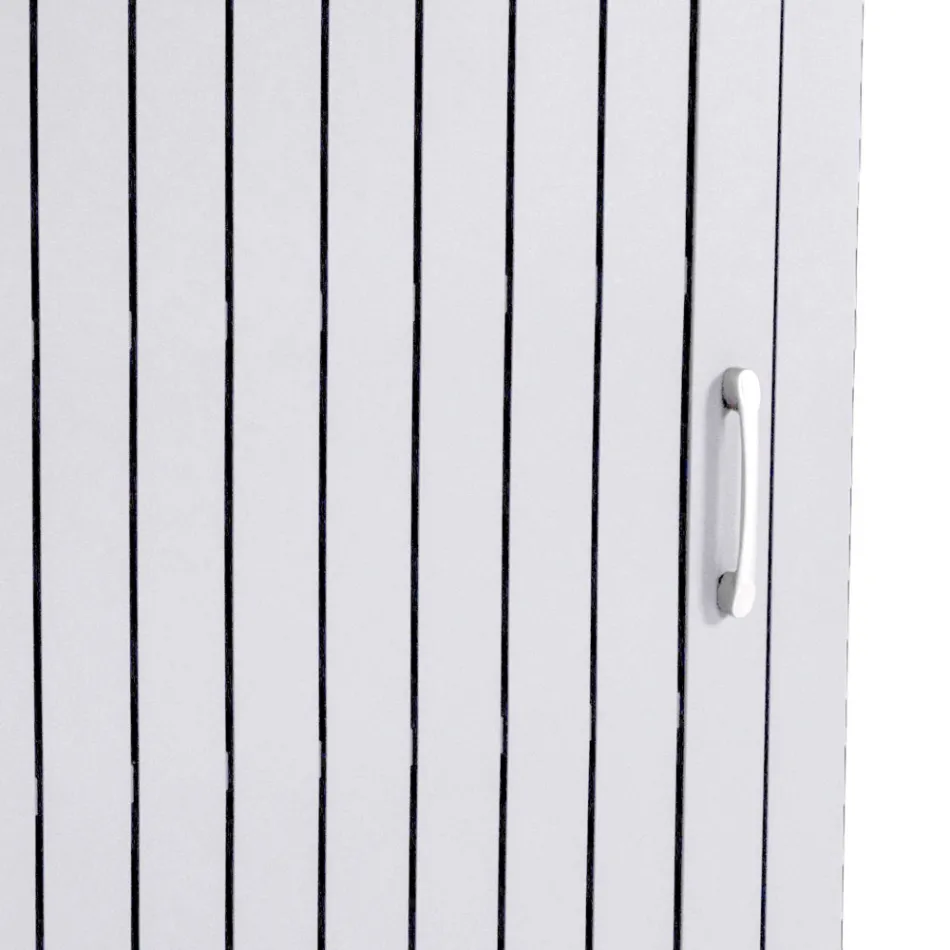 Outdoor Cabinet in Aluminum with 1 Door in Different Finishes - Hotel Viadurini