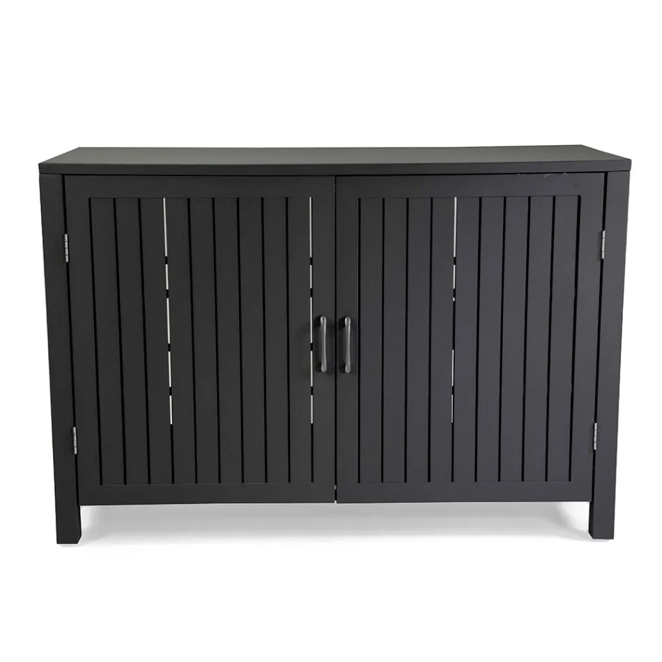 Outdoor Cabinet in Aluminum with 2 Doors in Different Finishes - Hotel Viadurini