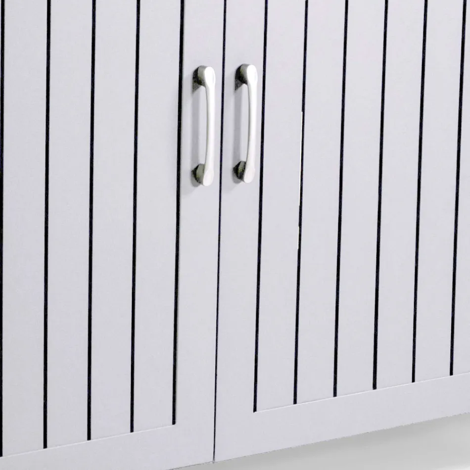Outdoor Cabinet in Aluminum with 2 Doors in Different Finishes - Hotel Viadurini