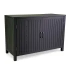 Outdoor Cabinet in Aluminum with 2 Doors in Different Finishes - Hotel Viadurini