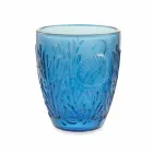 Modern Blue Colored Glasses 6 Pieces Water Service - Mazara Viadurini