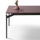 My Home Dub design table in lacquered MDF H74xL200cm made in Italy Viadurini