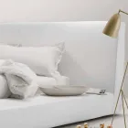 My Home Long Island padded leather double bed made in Italy Viadurini