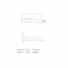 My Home Long Island padded leather double bed made in Italy Viadurini