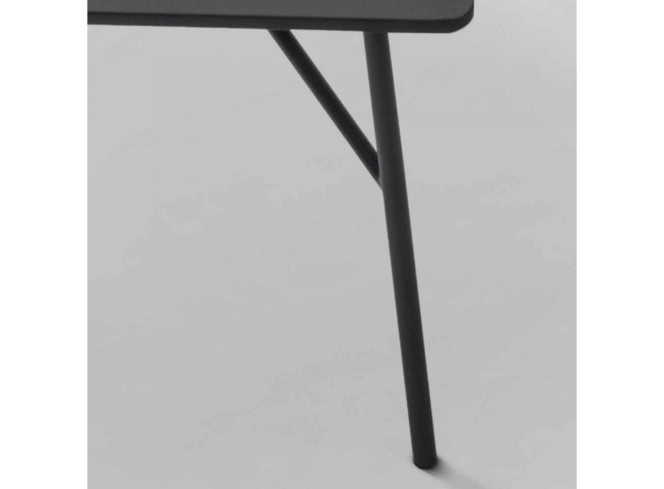 My Home Mek coffee table MDF anthracite gray design L79xH39cm made Italy Viadurini