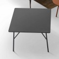 Mek design anthracite gray MDF coffee table made in Italy
