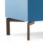 My Home Sally bedside table MDF steel legs H37xL62cm made in Italy Viadurini
