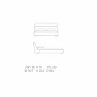 My Home Sleepway upholstered double bed 180x90cm made in Italy Viadurini